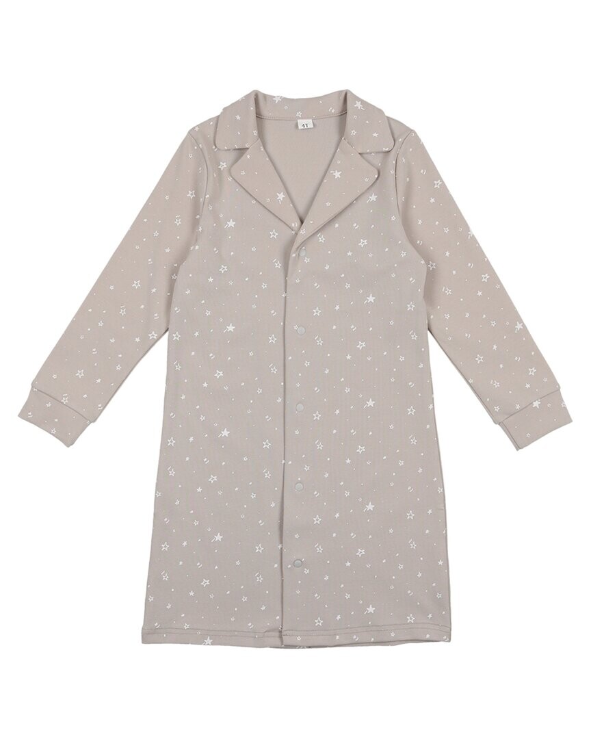 

Ночная рубашка с принтом звезд и пуфом Baby Baby Pouf Baby, серый