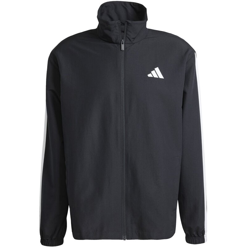 Спортивный костюм, базовый, тканый, с тремя полосками Adidas, черный — фото 2