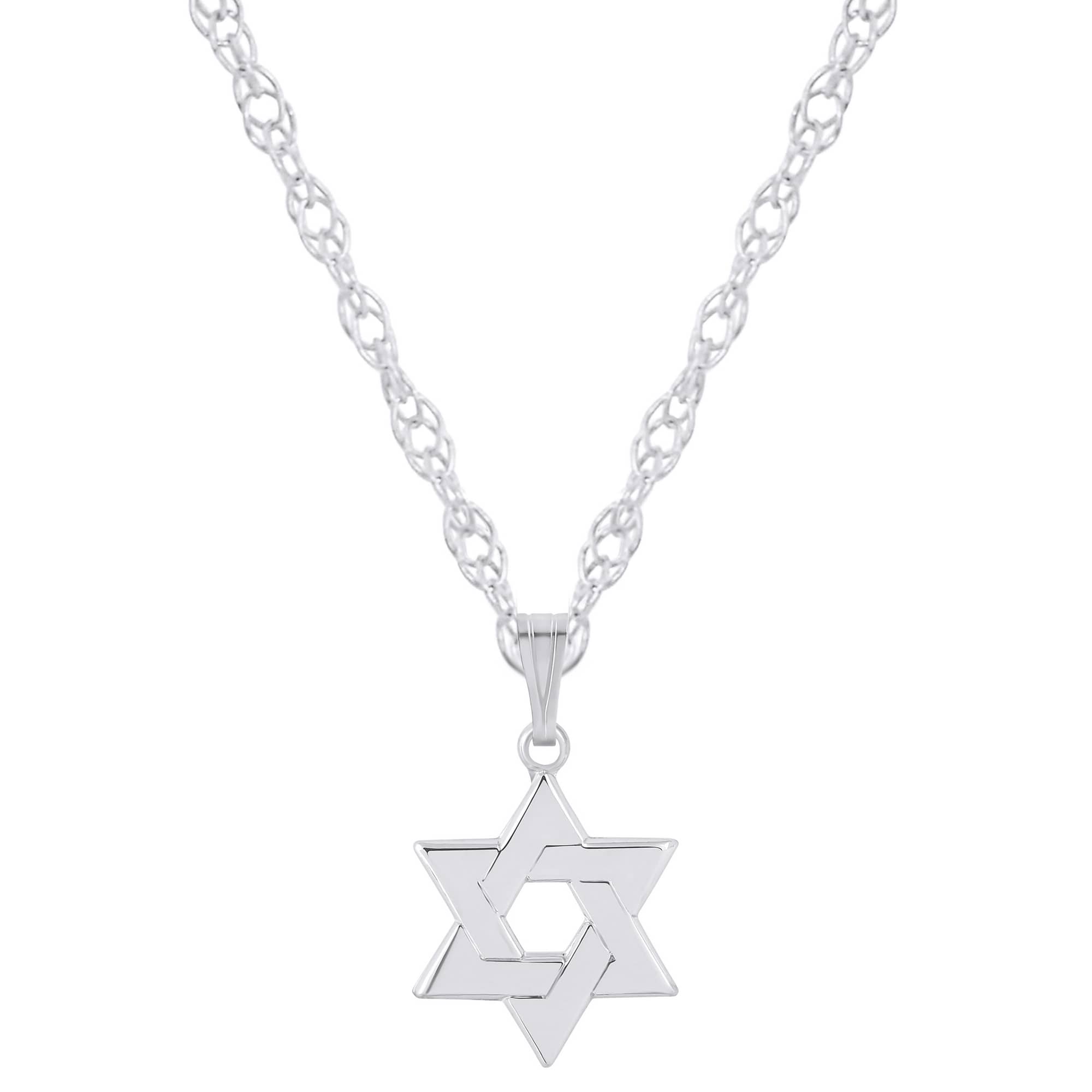 

Ожерелье с подвеской «Звезда Давида» из стерлингового серебра Glistening Jewels, Sterling Silver