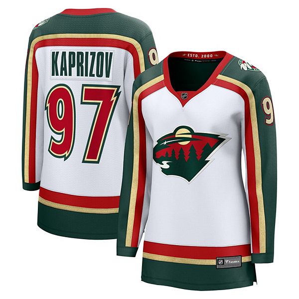 

Женская футболка Kirill Kaprizov белая Minnesota Wild 25th Anniversary Breakaway Fanatics