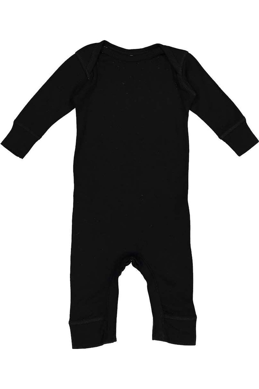

Rabbit Skins Детский комбинезон с длинными ножками из ребристой ткани, черный