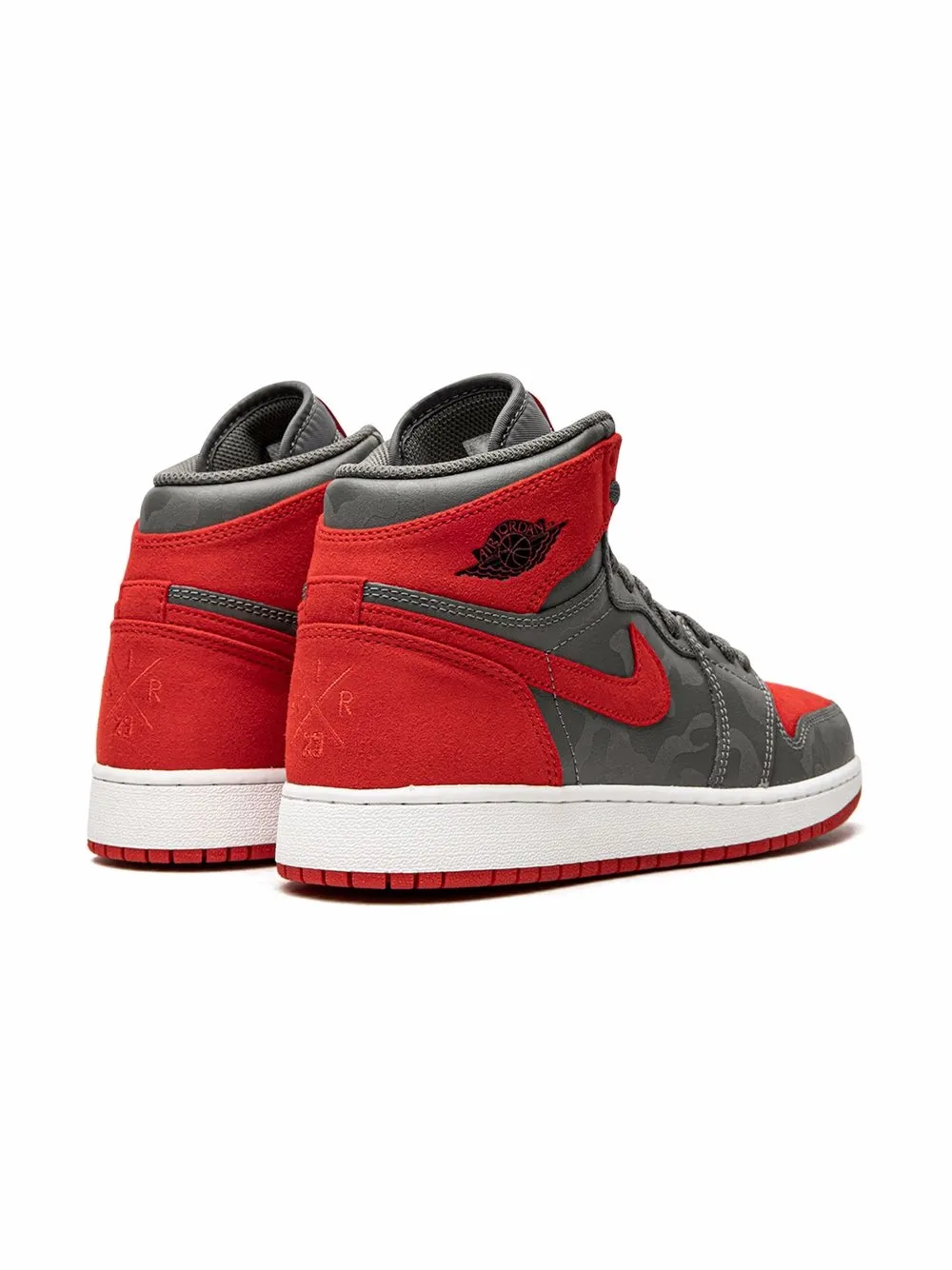 Кроссовки Air Jordan 1 Retro Hi Prem BG Bred Camo Jordan Kids, красный — фото 3