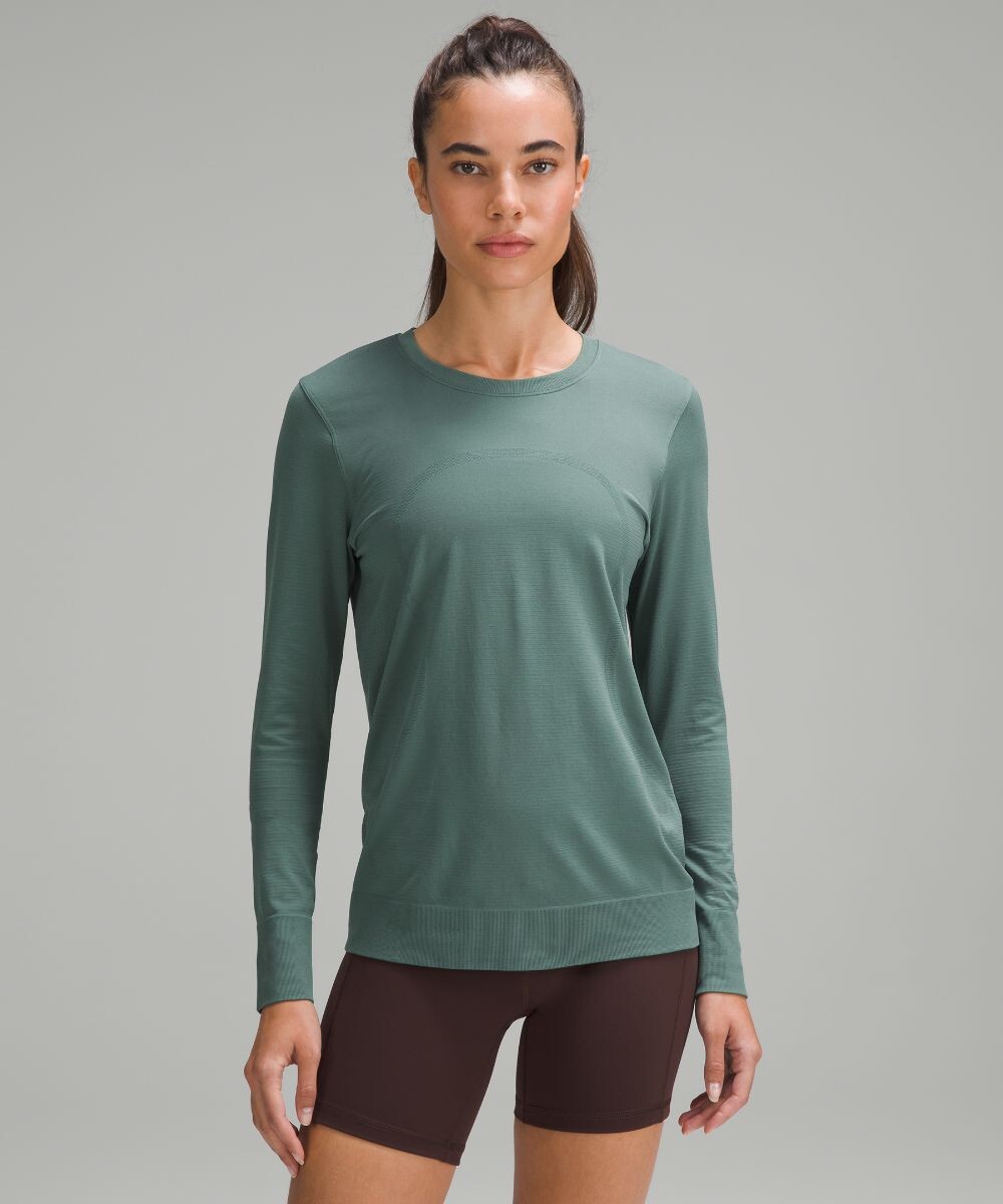 

Свободная рубашка с длинными рукавами Lululemon, зеленый