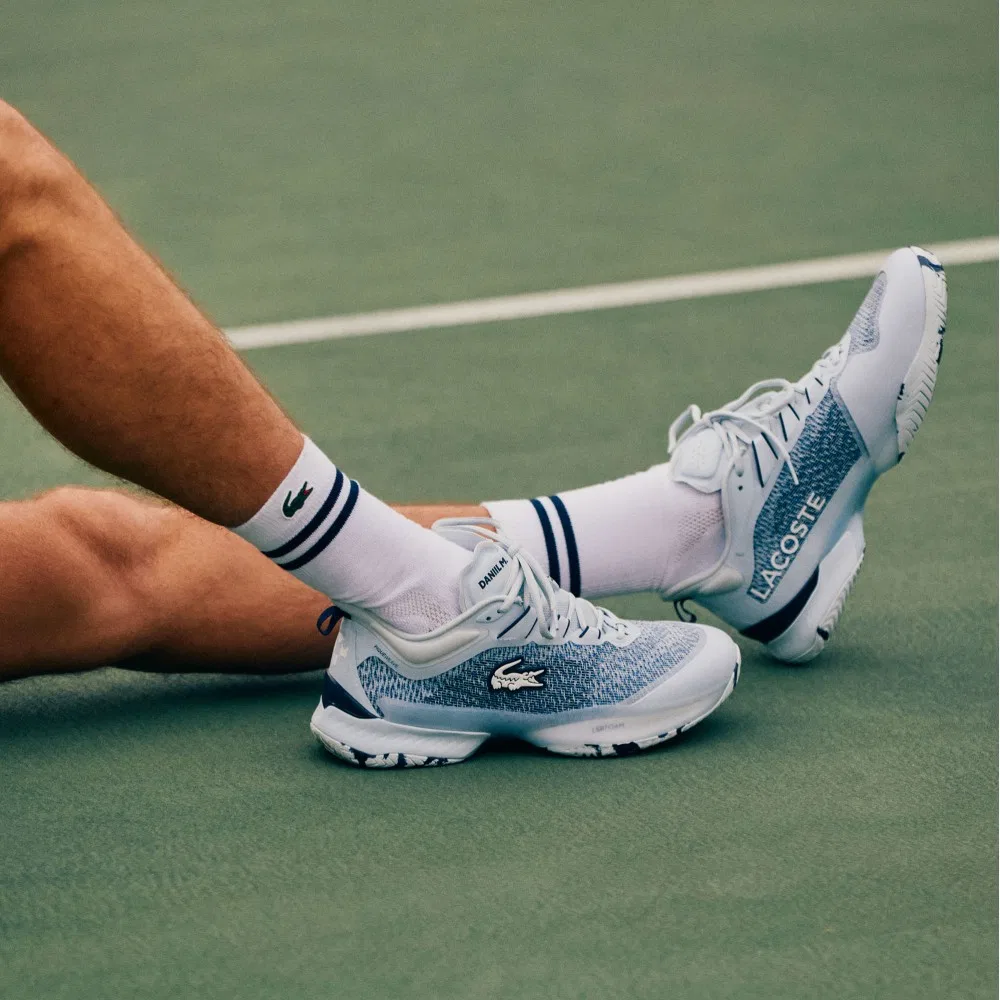 Мужские функциональные теннисные кроссовки AG-LT23 Ultra x Daniil Medvedev светло-синие от Lacoste