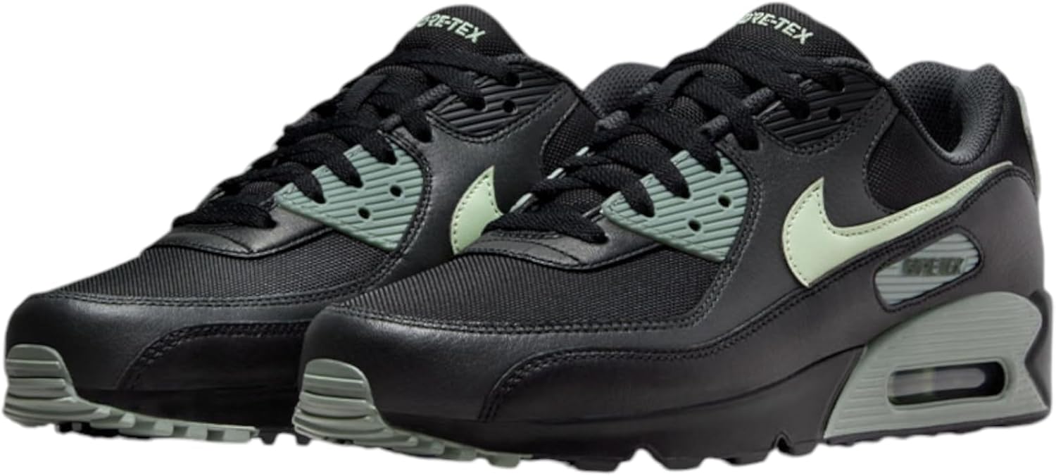 Мужские кроссовки Nike Air Max 90 GTX, черный/зеленый — фото 2
