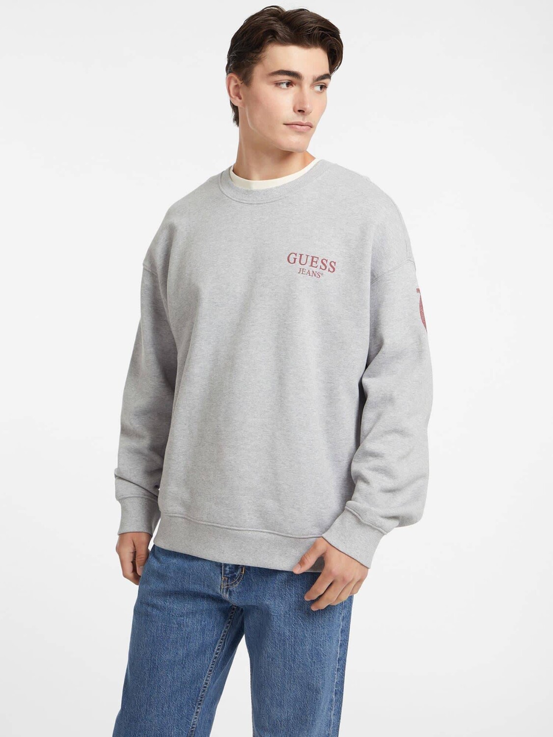 

Толстовка Guess Jeans Relaxed fit, серый