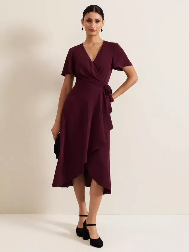 

Платье Phase Eight Julissa Wrap, бордовый