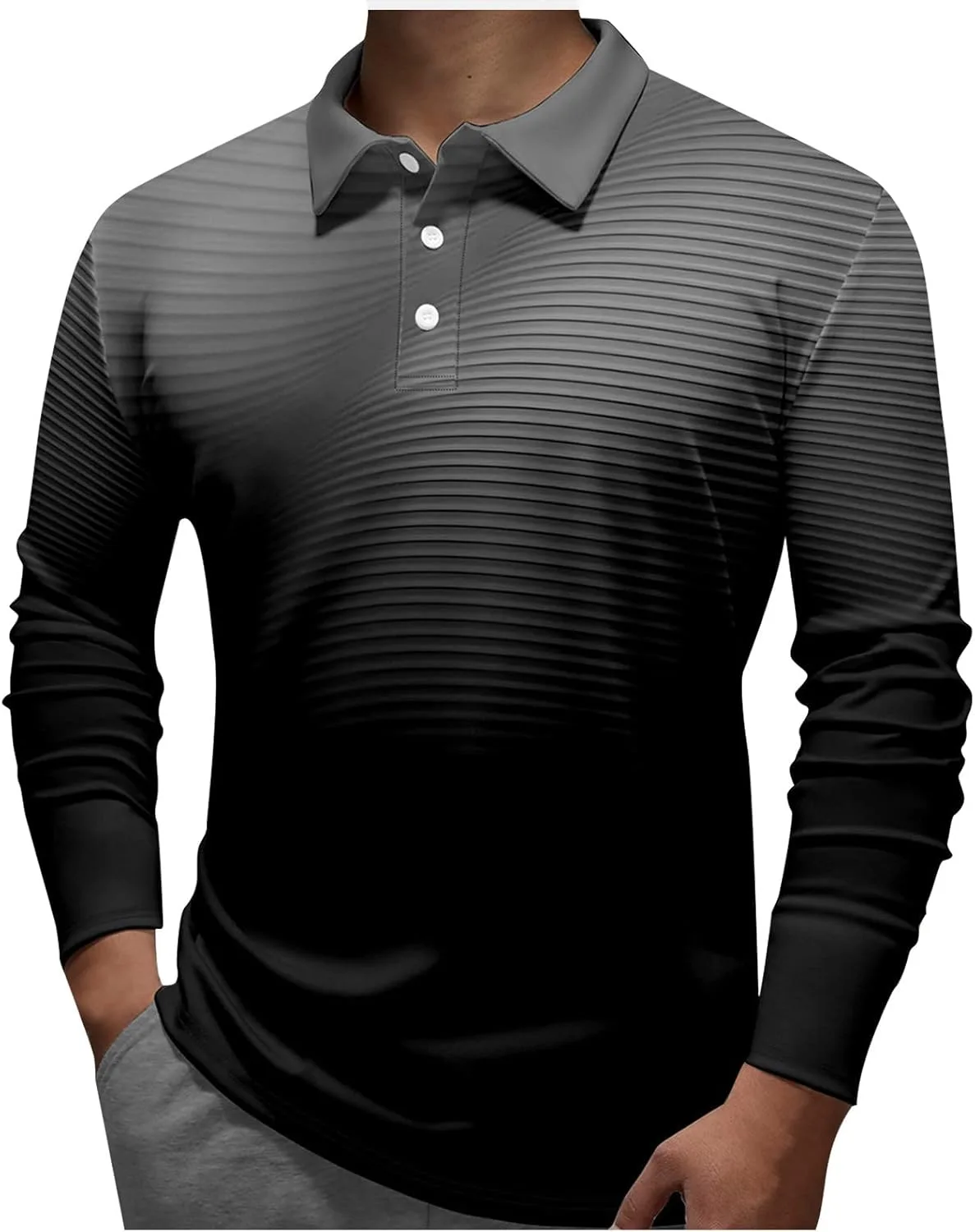 

Ymosrh мужская футболка с длинным рукавом Henley, S-2XL