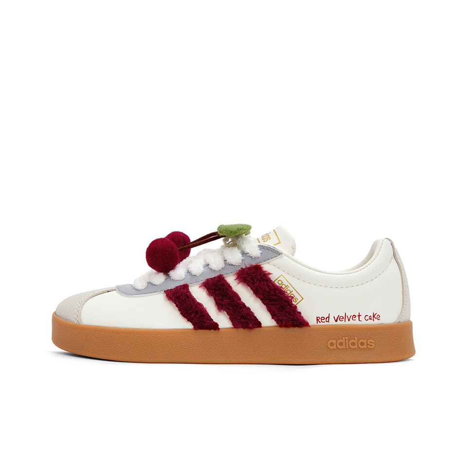

Кроссовки adidas neo Vl Court Skateboarding Shoes Unisex Low-top Red, цвет Off-white