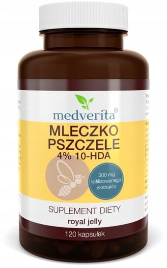 

Medverita, Маточное молочко 4% 10-хда, 120 капсул.