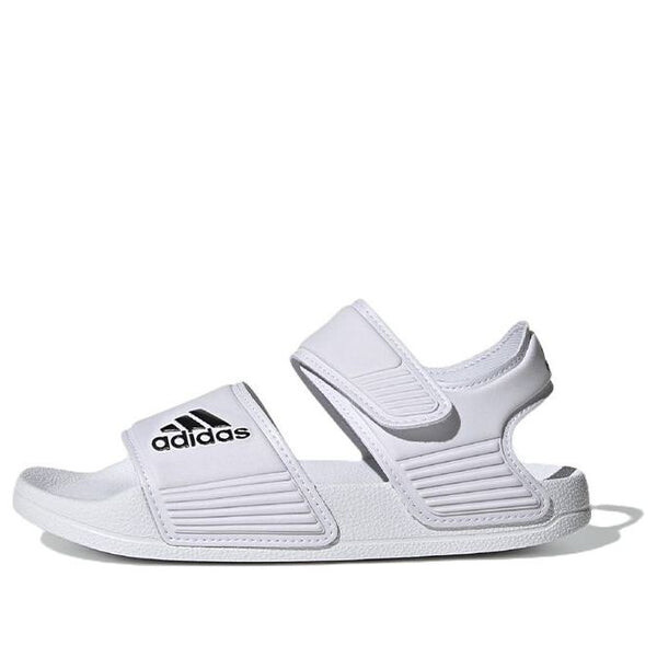 

Сандалии adilette sandal 'white black' Adidas, белый