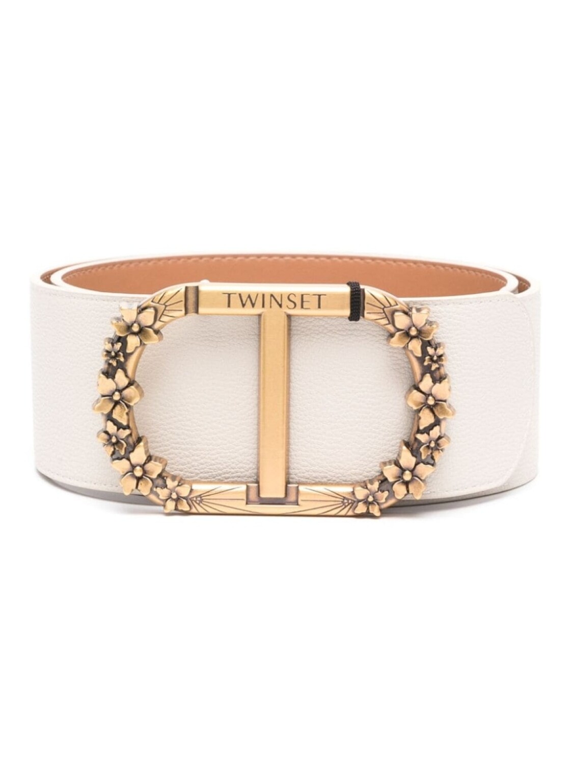 

Ремень с пряжкой Oval T TWINSET, нейтральный цвет