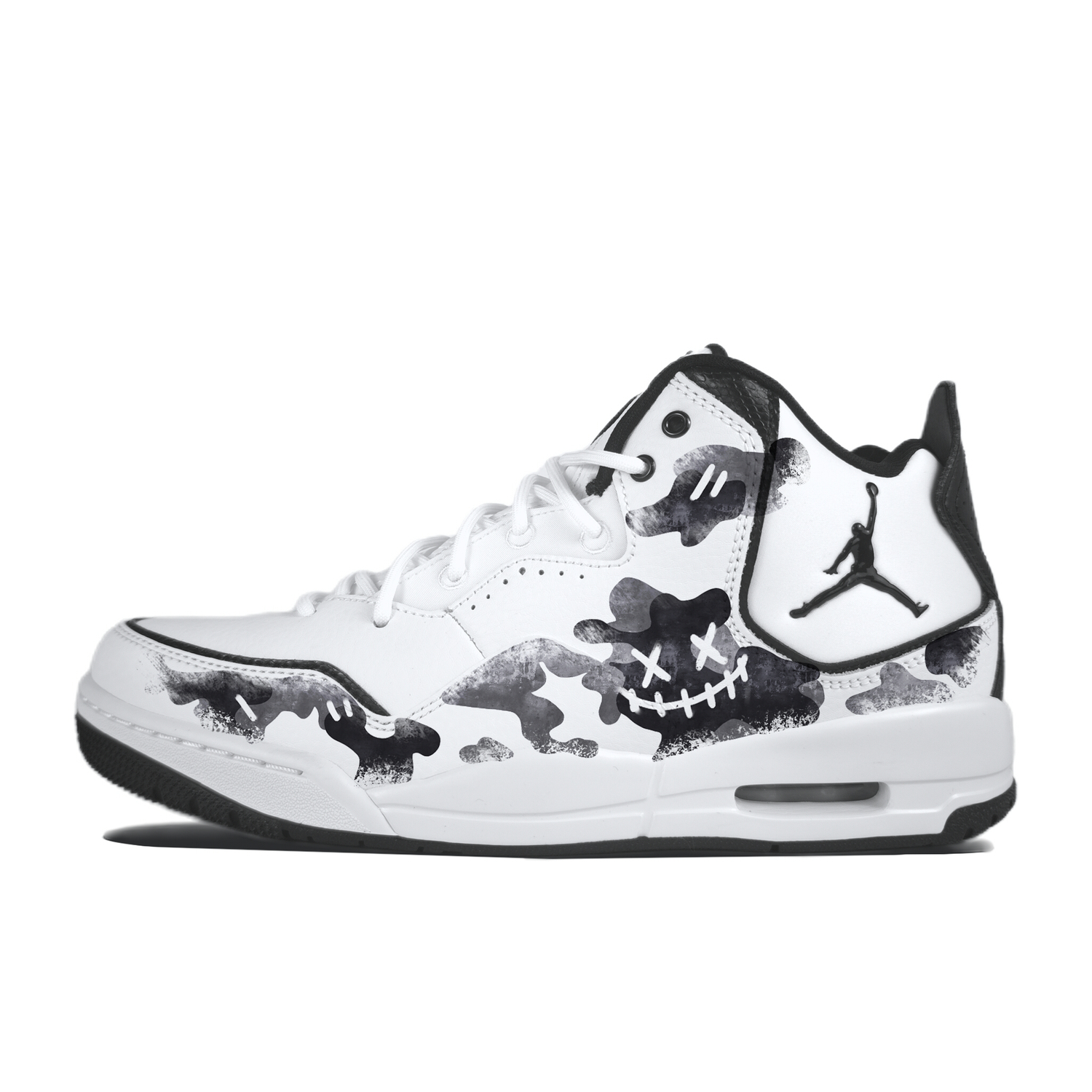 

Кроссовки баскетбольные Courtside 23 Skeleton Cloud Mid top устойчивые к истиранию винтажные унисекс Jordan, белый