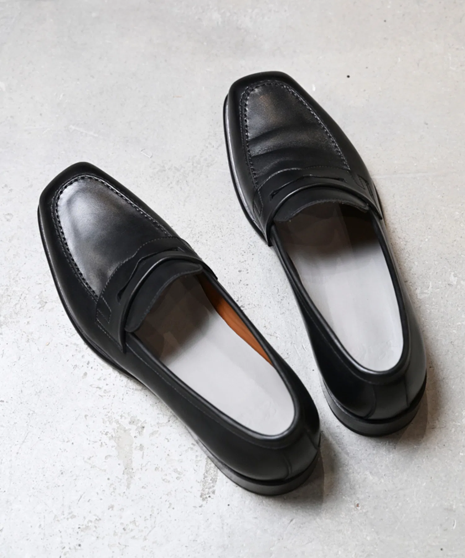 Мужские лоферы EARLE The second pair of loafers из кожи кип — фото 2