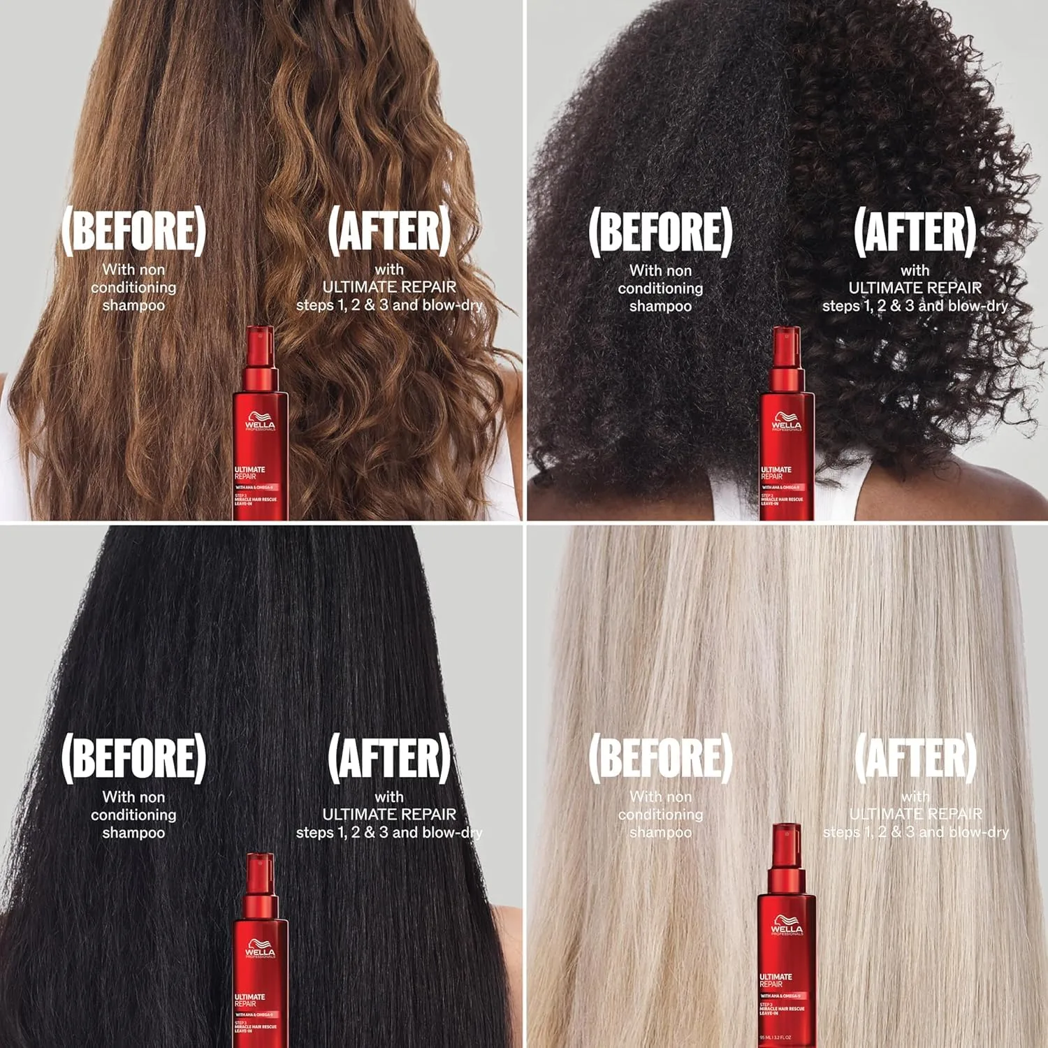 Набор Wella Professionals ULTIMATE REPAIR Miracle Hair Rescue + ULTIMATE REPAIR Night Hair Serum | Роскошные несмываемые средства для глубокого восстановления и ночной защиты | Веганский продукт Набор 2 шт. | 29,6 мл - дорожный размер — фото 4