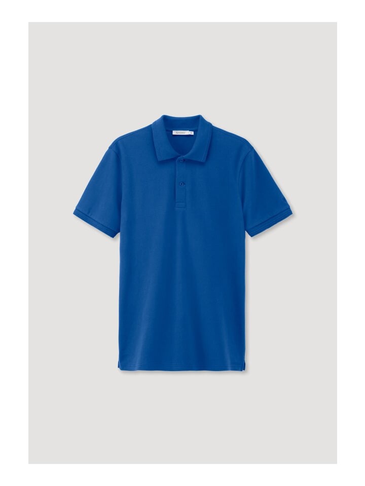 

Футболка Hessnatur Polo Regular aus reiner Bio Baumwolle, синий