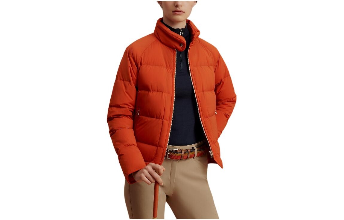 

Пуховик женский Hermes, оранжевый