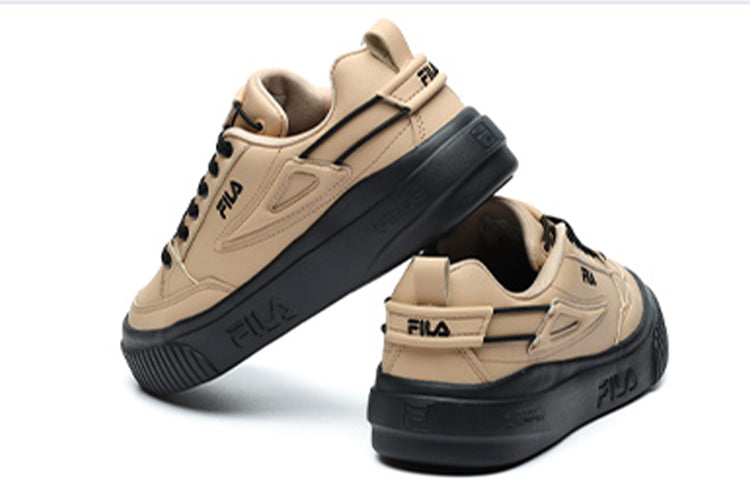 Кеды (WMNS) FILA Heritage- Fht Low-Top Sneakers Khaki, желтый — фото 3