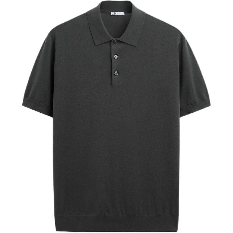 

Рубашка поло мужская цементного цвета Zara, цвет Cement