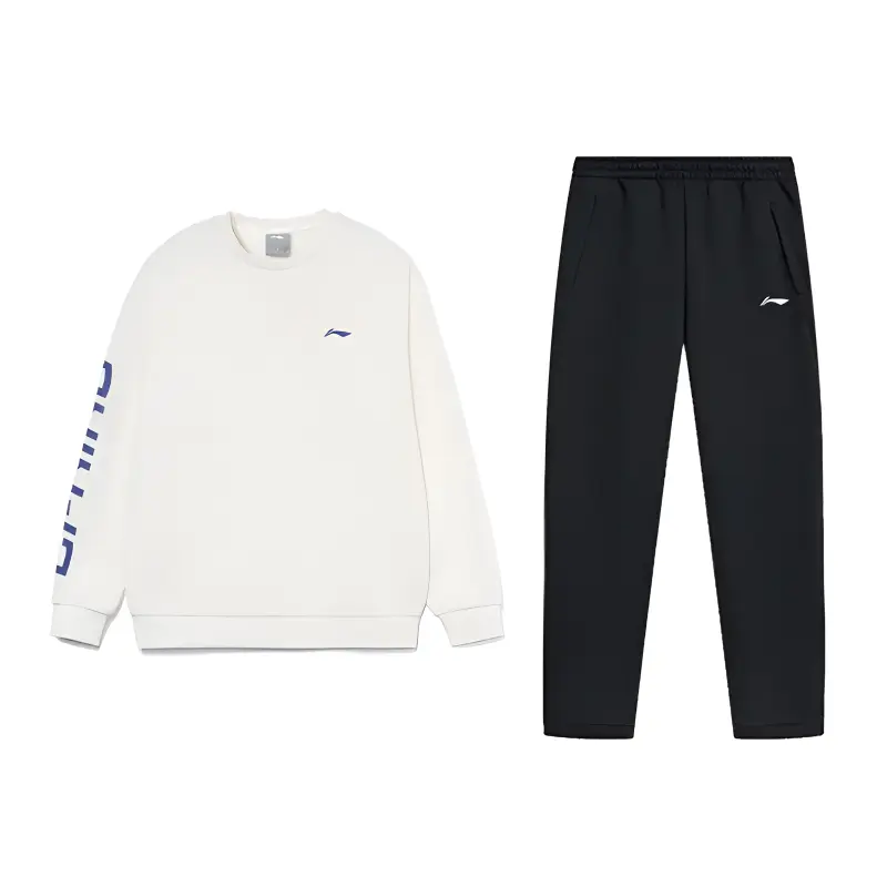 

Li Ning Casual Sportswear Unisex Li-Ning, sweatshirt+черный fleece-lined cuffed sweatpants