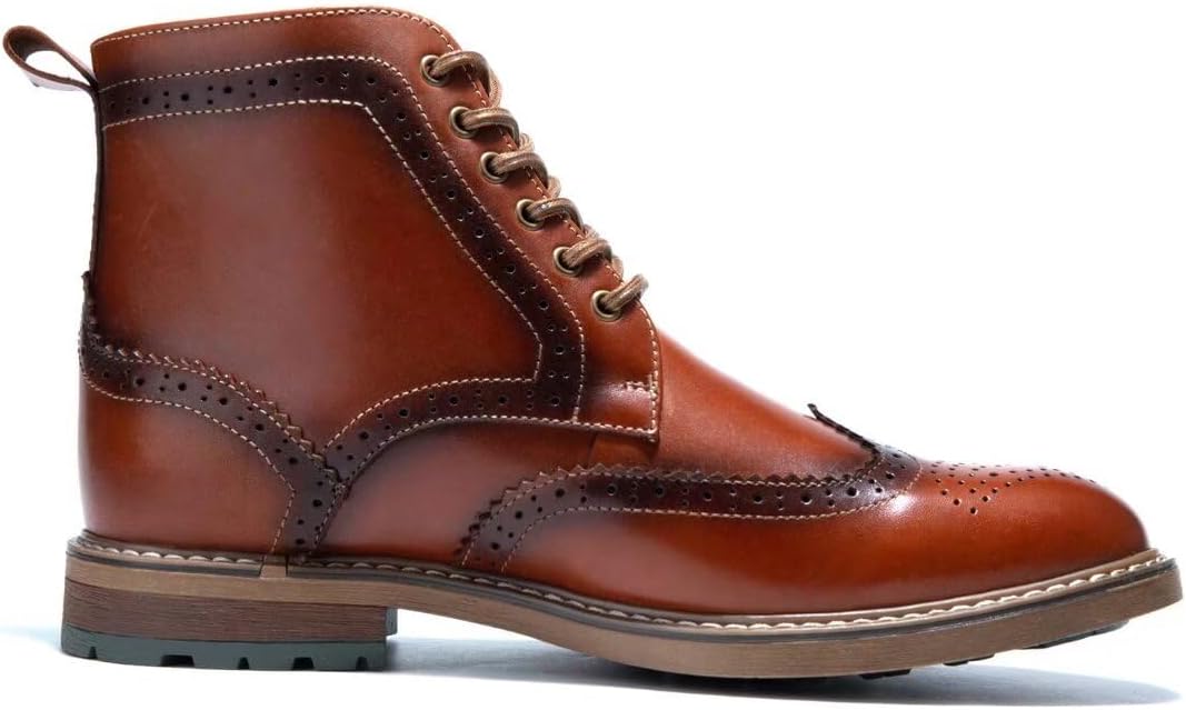 Мужские ботинки Arkbird Chukka из натуральной кожи, классические повседневные ботинки оксфордского стиля, коричневый — фото 4