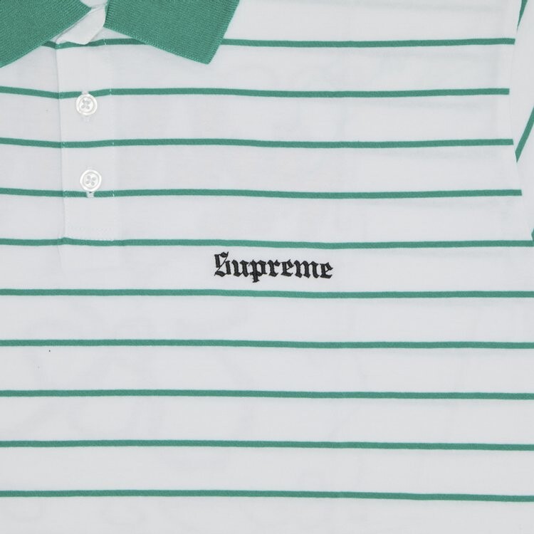 Поло Supreme x Melvins Stripe Short-Sleeve Polo, белый — фото 3