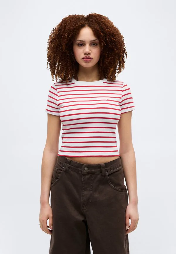 Базовая спортивная футболка с принтом Levi'S, Bright White/Urban Red — фото 3