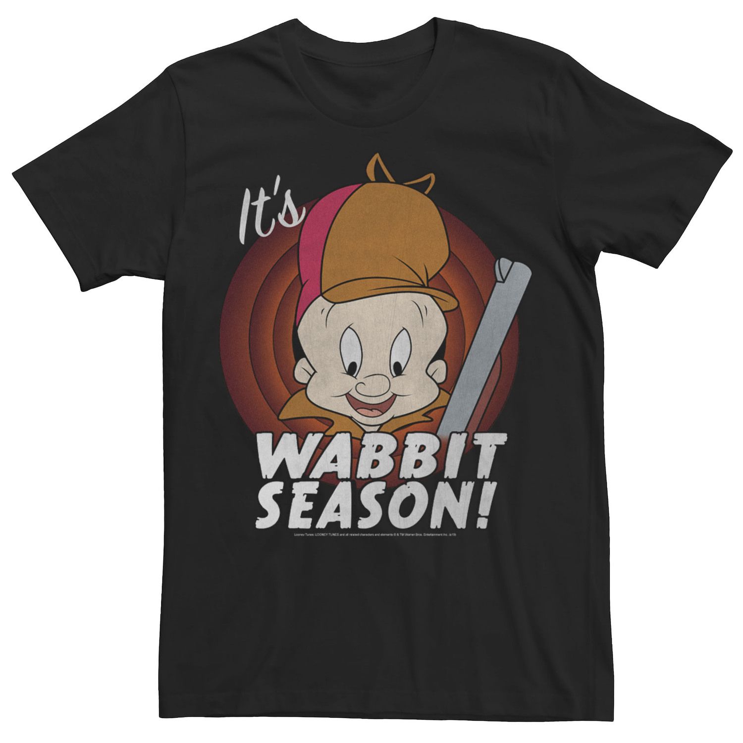 

Мужская классическая сезонная футболка Looney Tunes Elmer Fudd Wabbit Licensed Character