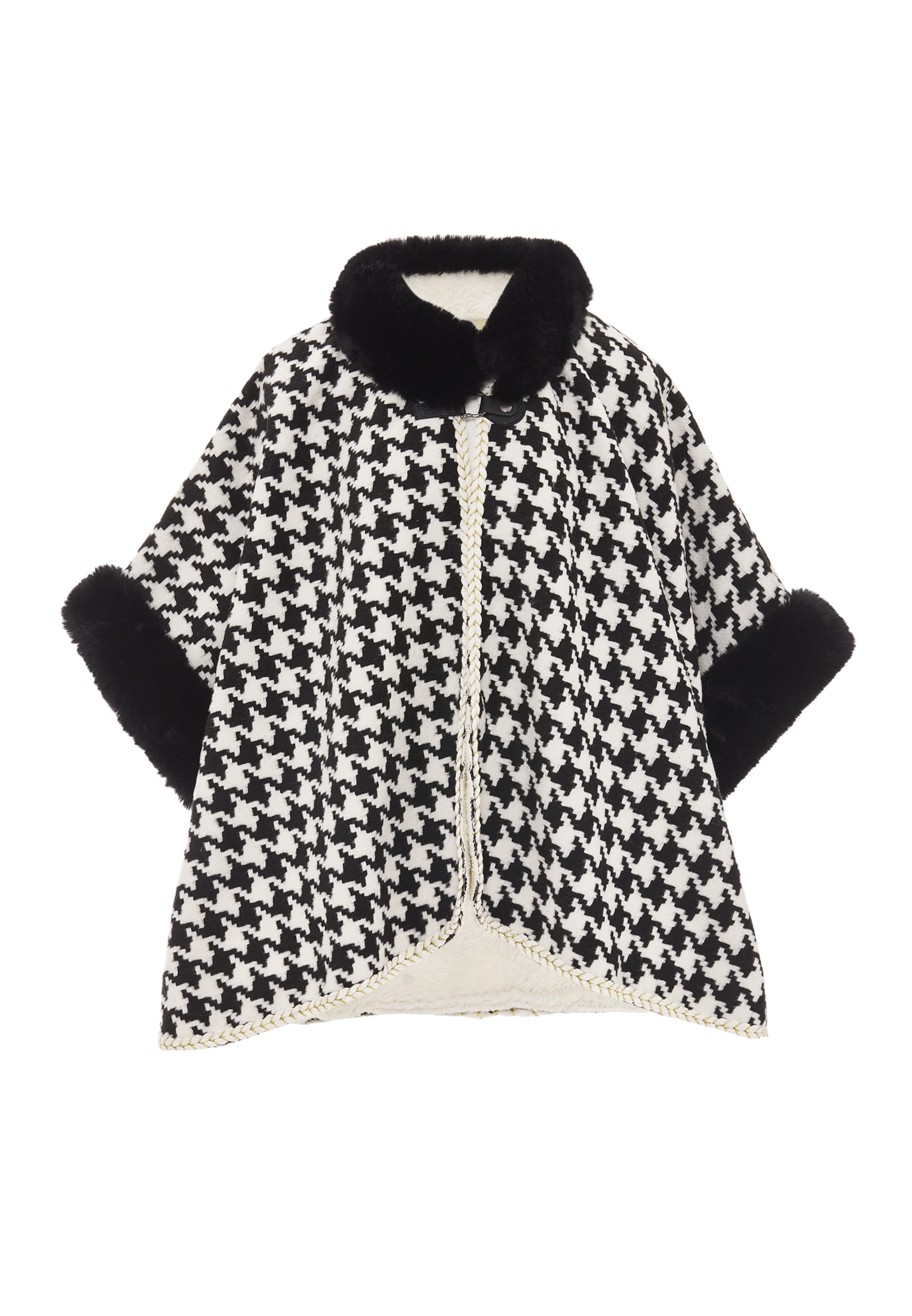 

FRAULLY Кейп черный, Wool White