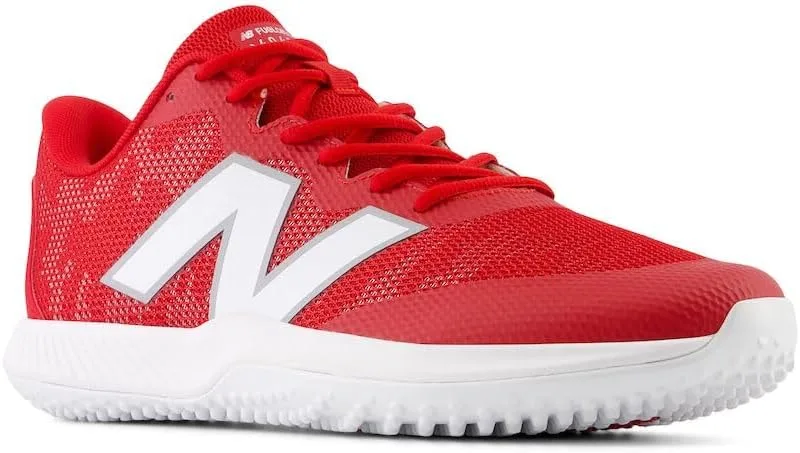 Бейсбольные кроссовки New Balance FuelCell 4040v7 Turf Trainer унисекс, белый/красный — фото 3
