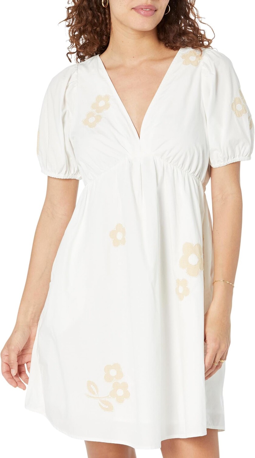 

Мини-платье Annamarie с вышивкой Madewell, цвет Bright Ivory
