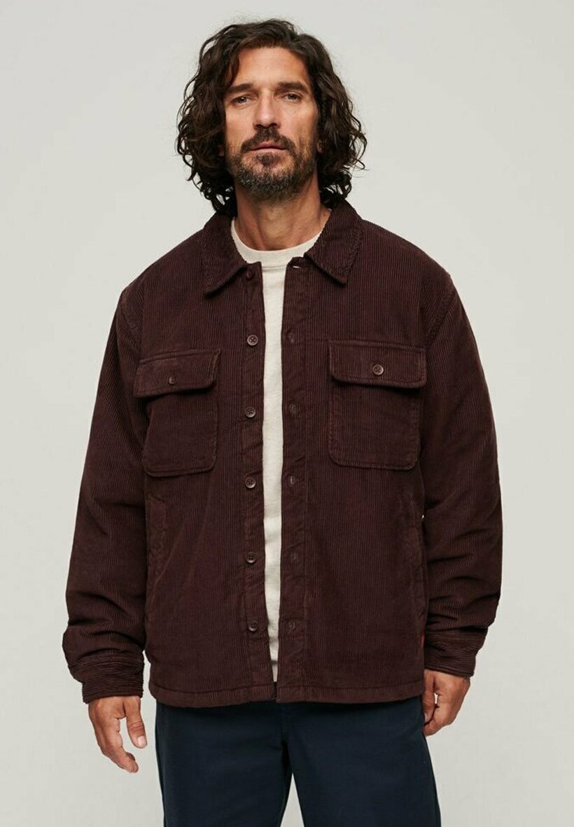 

Рубашка SURPLUS Superdry, цвет bitter chocolate brown