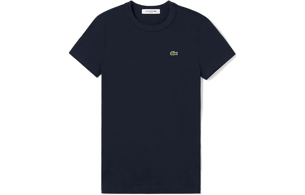 Футболка Lacoste, с логотипом, темно-синяя