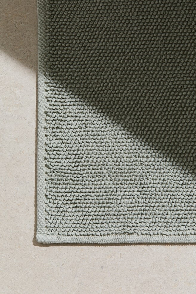

Хлопковый коврик для ванной H&M, 60x130 см, зеленый