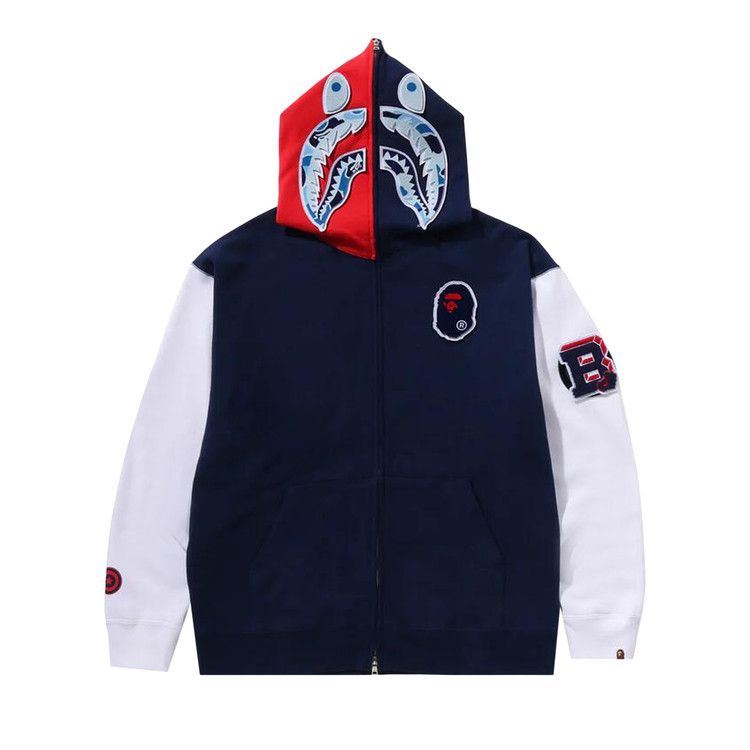 

Худи BAPE Shark Full Zip Hoodie UK, Navy