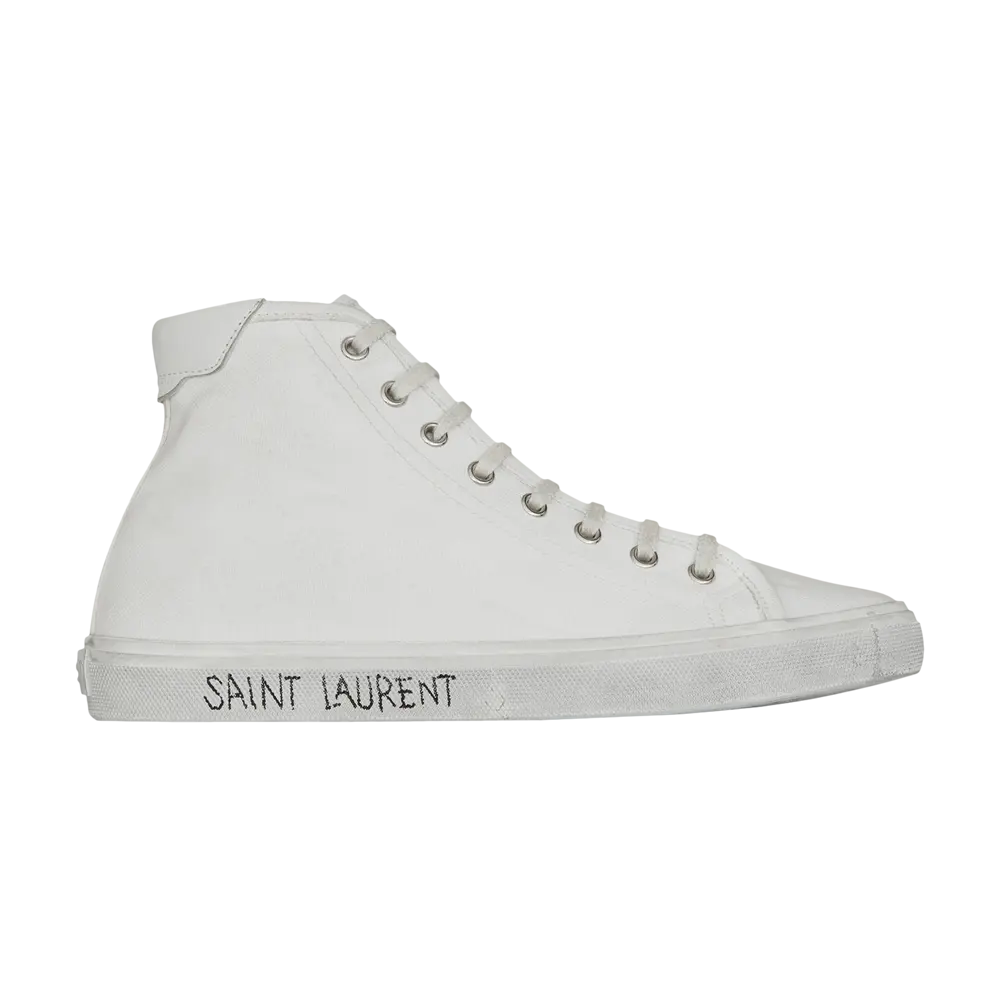 

Ботинки Saint Laurent Wmns Malibu Mid, белый