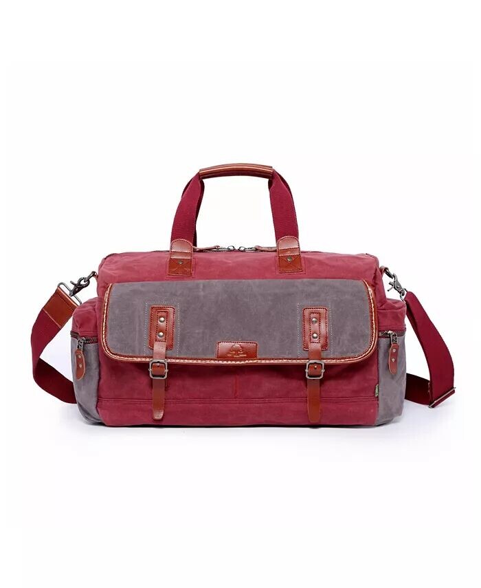 

Дорожная сумка из вощеного холста Stone Creek TSD BRAND, красный