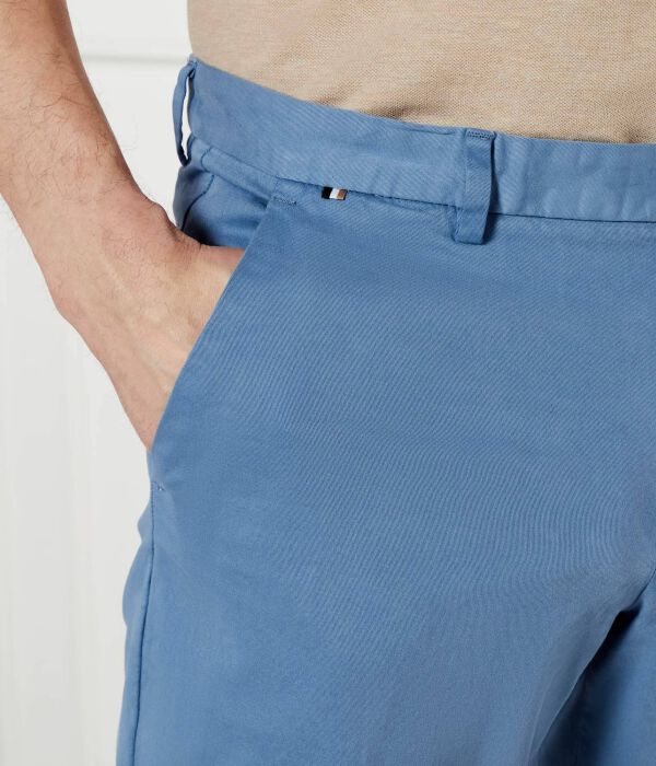 Брюки чинос kaito1 Slim fit Boss, синий — фото 4