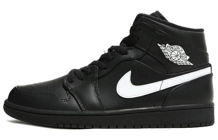 

Кроссовки JORDAN 1 Mid Black White 2018