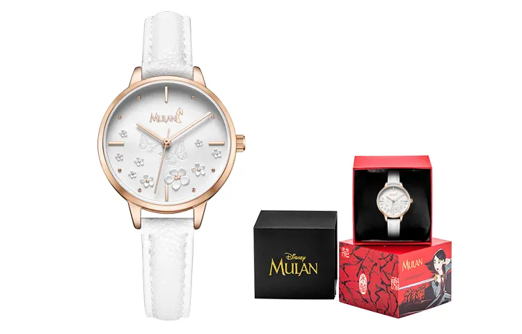 

Disney Часы Mulan Series Quartz Movement Steel Strap Watch Women's Watch White Dial SM 17008W, SM-17008W