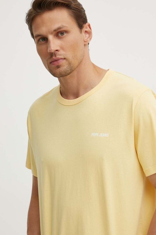 

Хлопковая футболка AARON Pepe Jeans, желтый