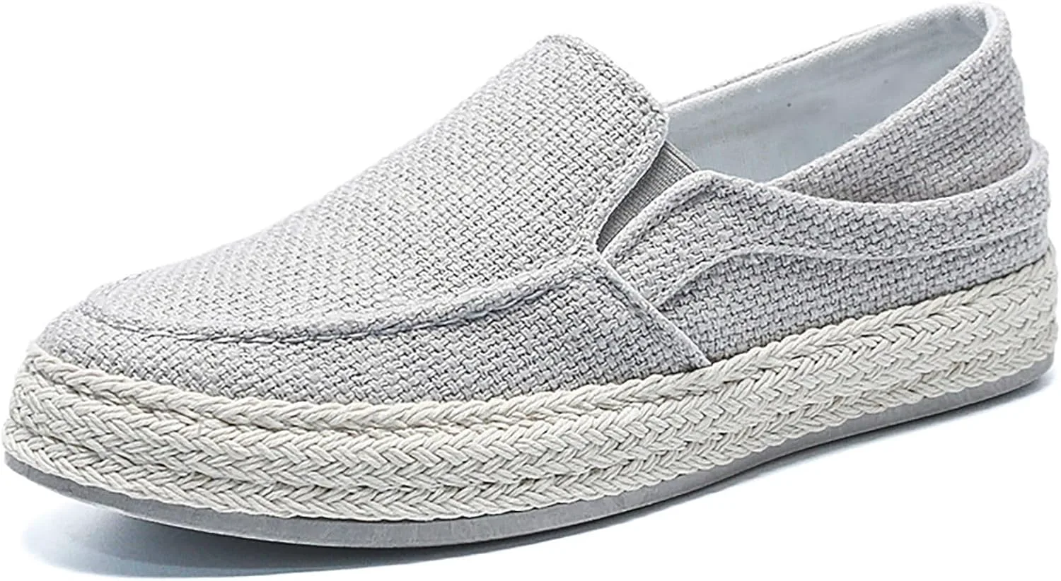 

Мужские рыбацкие туфли 2022 года, новая коллекция весна-осень, из парусины, на толстой подошве, без шнурков, повседневная обувь для мужчин, размер 14 Generic, серый