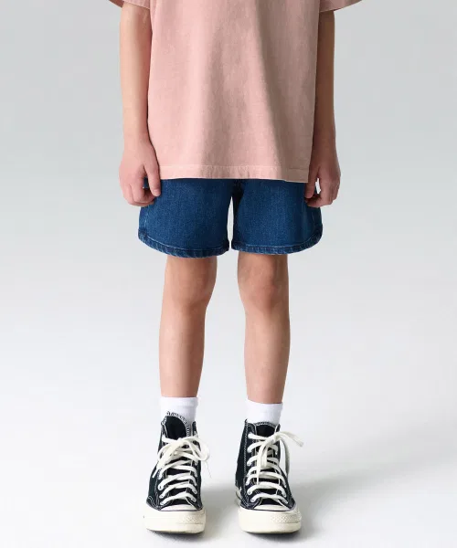 Детские шорты из денима MUSINSA STANDARD KIDS глубокий индиго