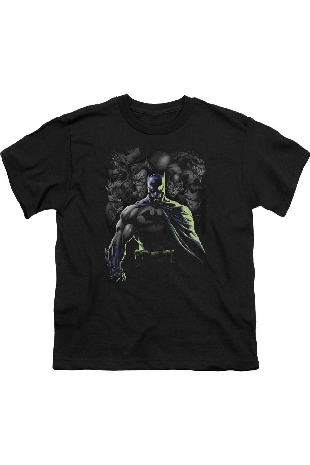 

Футболка с коротким рукавом для детей "Batman Villains Unleashed" Gildan, черный