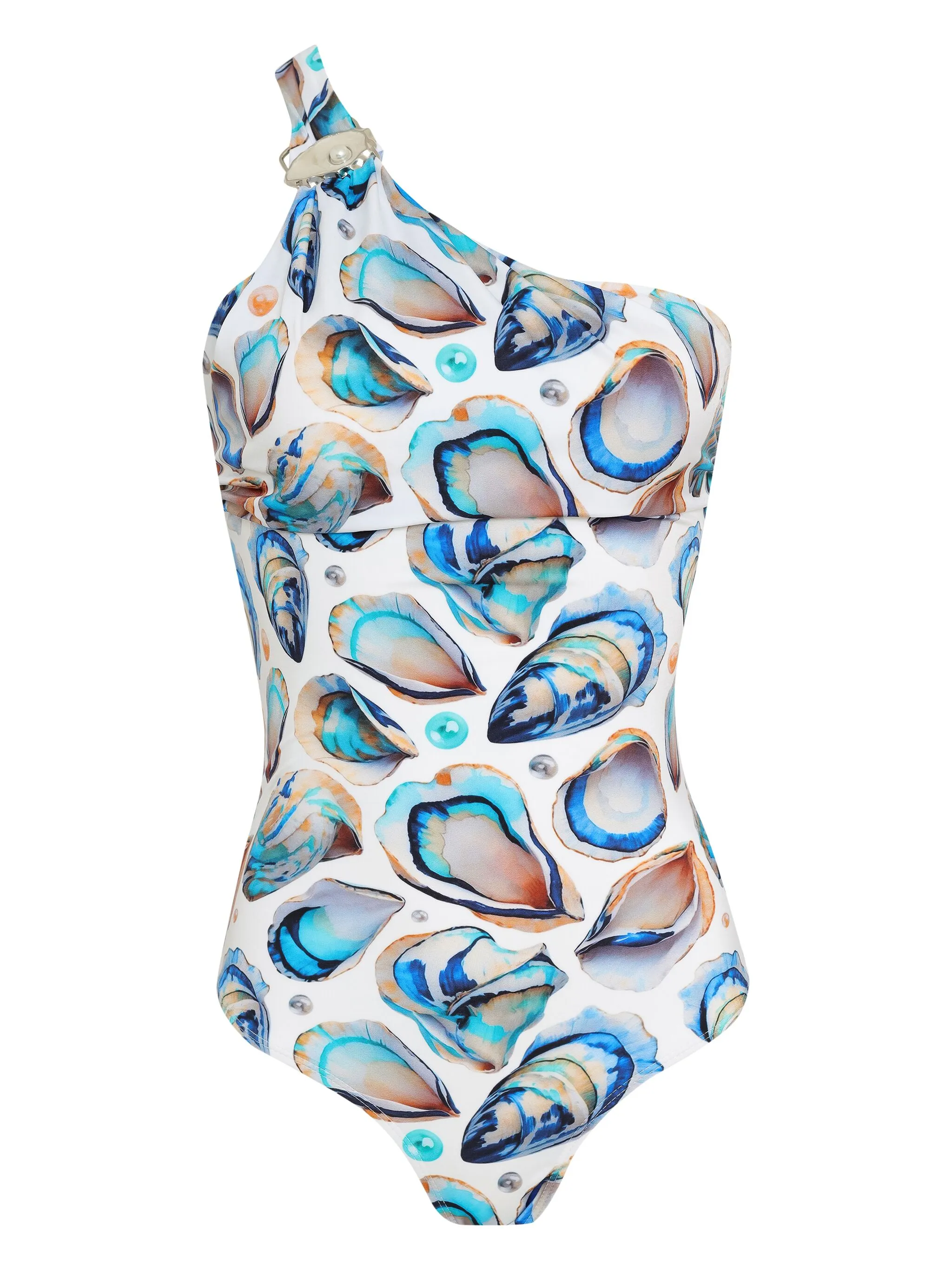 

Купальник с принтом Brigitte, белый