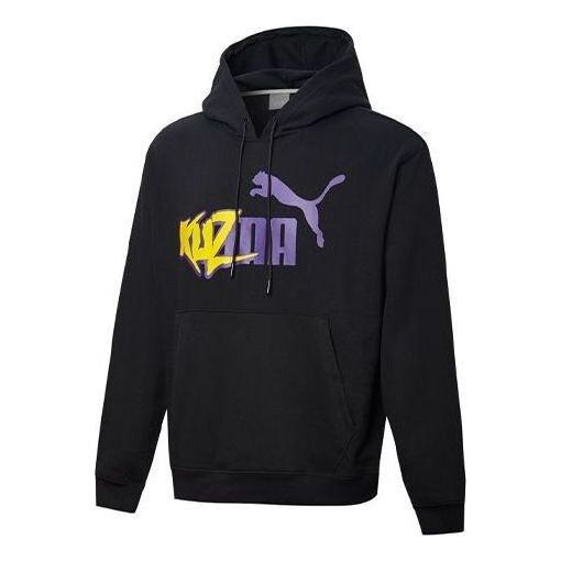 

Толстовка x kuzma hoodie 'black yellow purple' Puma, черный