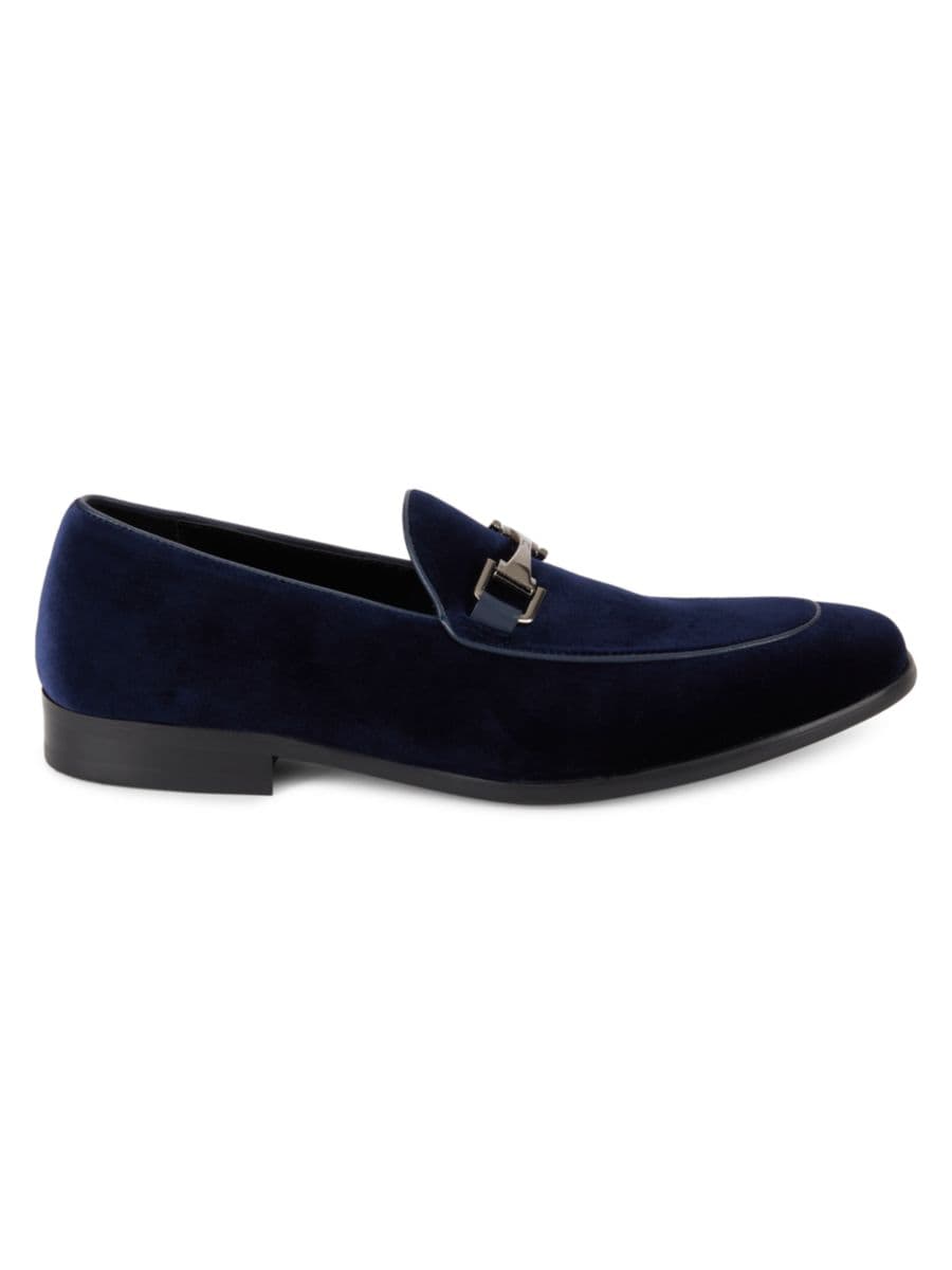 

Лоферы David Velvet Bit Saks Fifth Avenue, темно-синий