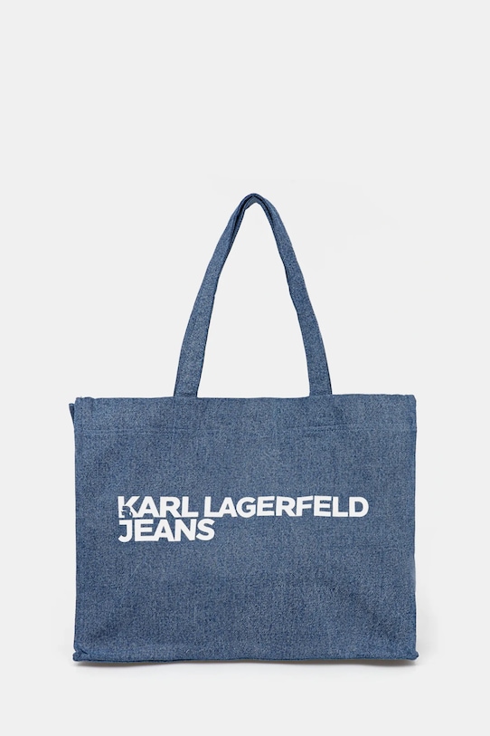 

Хлопковая сумка Karl Lagerfeld Jeans, синий