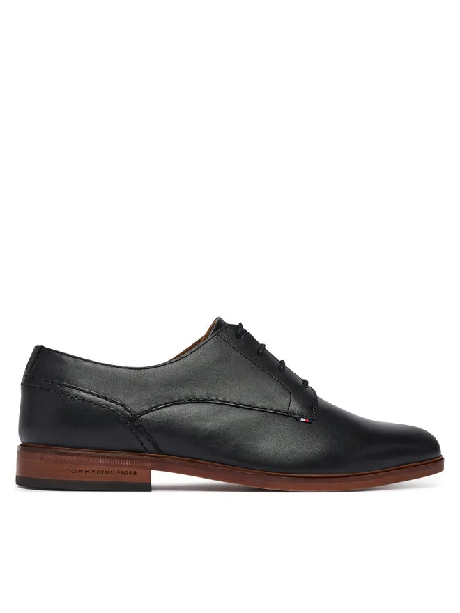Tommy Hilfiger Кожаные туфли Hilfiger FM0FM05777, черные