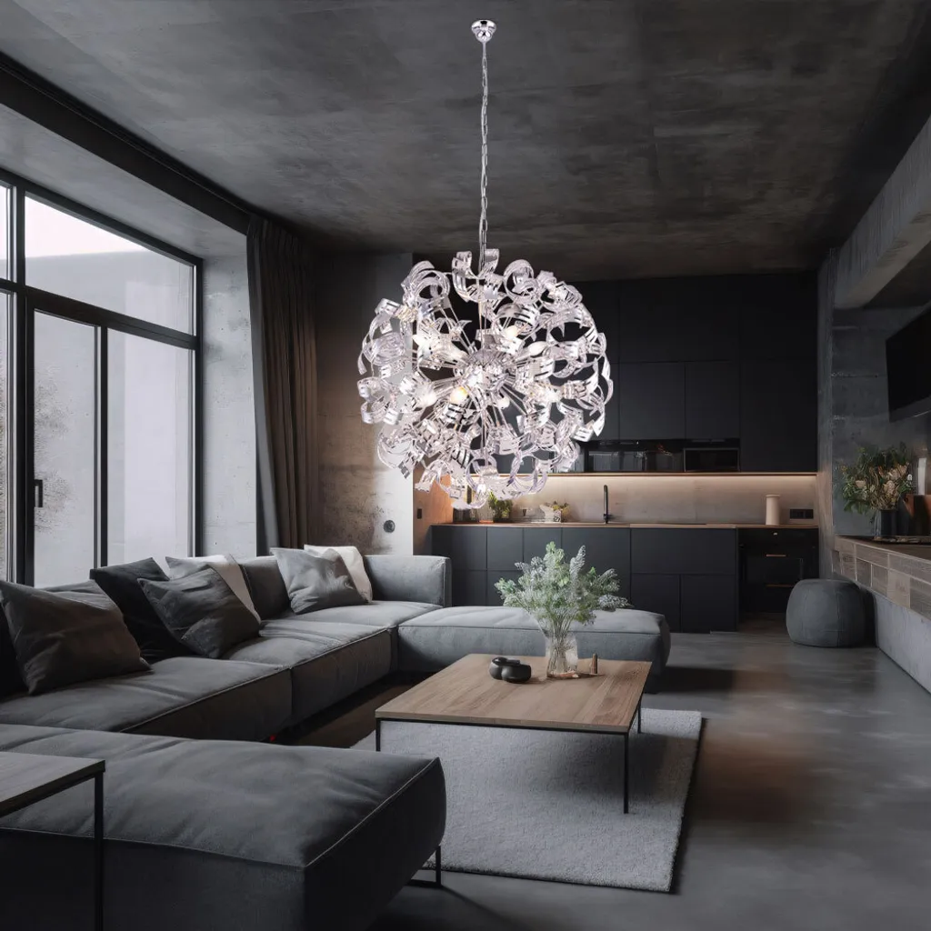 

Подвесной светильник Globo Lighting, серебряный